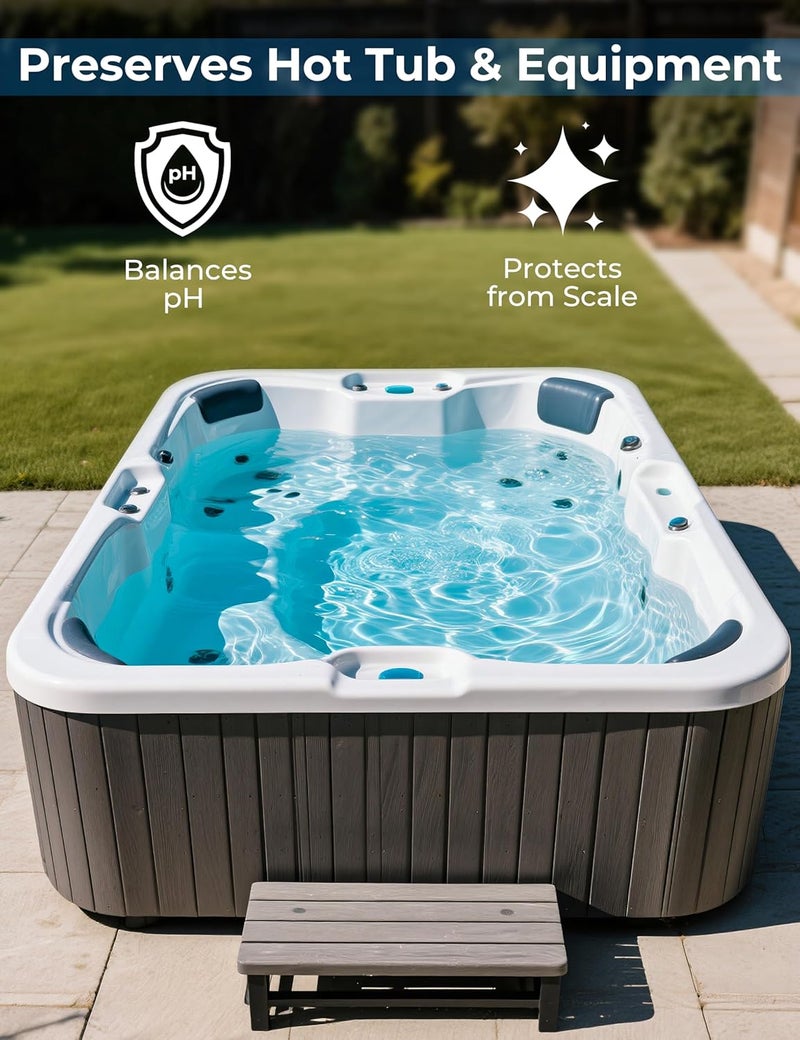 POOLACC pH Decreaser for Hot Tub Spa, Lowers pH and Total Alkalinity, Spa Maintenance Chemicals to Bring TA & pH Levels Down, Fast Acting pH Reducer Works with Any System, 22 oz - Image 5